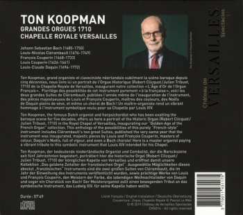 CD Ton Koopman: Grandes Orgues 1710