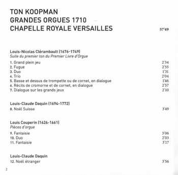 CD Ton Koopman: Grandes Orgues 1710