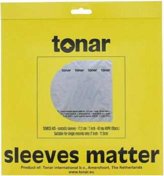 Audiotechnica Tonar Nostatic 7" Sleeves