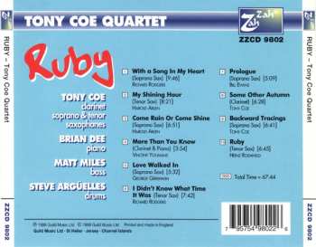 CD Tony Coe Quartet: Ruby
