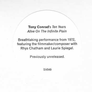 2LP Tony Conrad: Ten Years Alive On The Infinite Plain