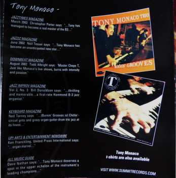 CD Tony Monaco Trio: Intimately Live At The 501