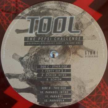 2LP Tool: The Pepsi Challenge Colorado Broadcast 2002 Volume One CLR
