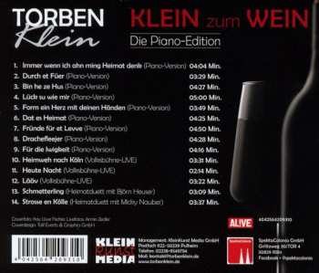 CD Torben Klein: Klein zum Wein Die Piano-Edition