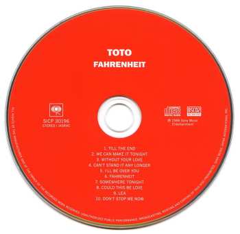 CD Toto: Fahrenheit