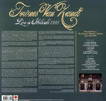 LP Townes Van Zandt: Live In Helsinki 1993 CLR