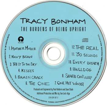 CD Tracy Bonham: The Burdens Of Being Upright