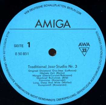 LP Various: Traditional Jazz-Studio Nr. 3