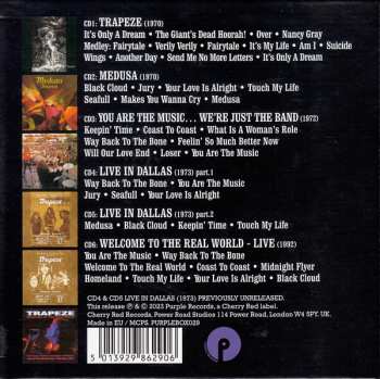 6CD/Set di cofanetti Trapeze: Don't Stop The Music Complete Recordings Vol 1 1970 - 1992