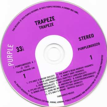 6CD/Set di cofanetti Trapeze: Don't Stop The Music Complete Recordings Vol 1 1970 - 1992
