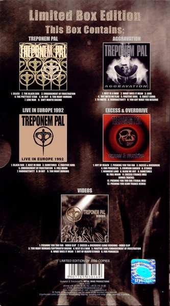 4CD/DVD/Set di cofanetti Treponem Pal: Furytales LTD | DIGI
