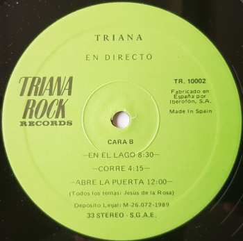 2LP Triana: En Directo