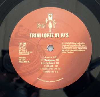 LP Trini Lopez: Trini Lopez At PJ's LTD | NUM