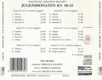 CD Wolfgang Amadeus Mozart: Jugendsonaten KV 10-15