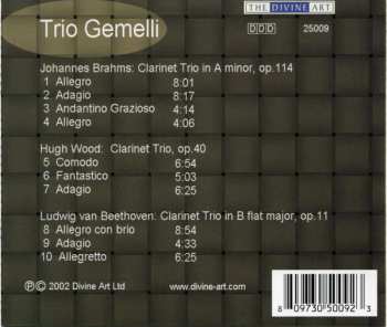 CD Trio Gemelli: Brahms, Beethoven, Hugh Wood – Clarinet Trios