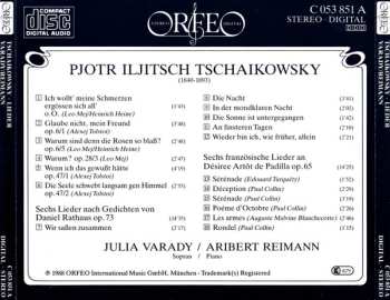CD Pyotr Ilyich Tchaikovsky: Lieder 