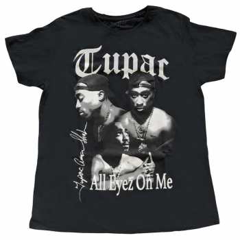Merch Tupac: Donne Maglietta All Eyez B&w
