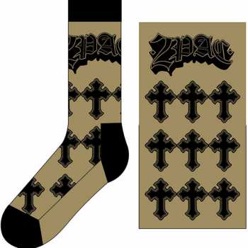 Merch Tupac: Calzini alla caviglia Crosses