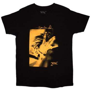 Merch Tupac: Maglietta Fingers Orange Tone