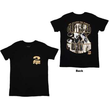 Merce Tupac: Tupac Unisex T-shirt: Platinum (back Print) (small) S