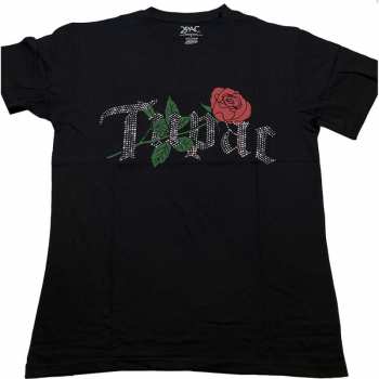 Merch Tupac: Maglietta Rose Logo Tupac