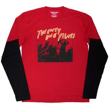 Merch Twenty One Pilots: Layered Long Sleeve Maglietta Live Scribble