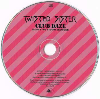 CD Twisted Sister: Club Daze Vol. 1 (The Studio Sessions)