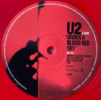 LP U2: Under A Blood Red Sky CLR | LTD