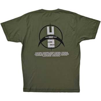Merce U2: U2 Unisex T-shirt: 360 Degree Tour 2009 Drip (back Print & Ex-tour) (medium) M