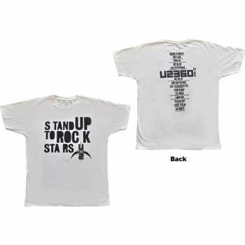 Merce U2: Tričko 360 Degree Tour 2009 Stand Up To Rock Stars M