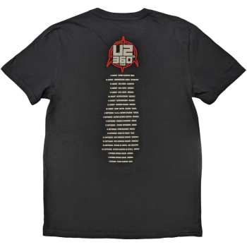 Merce U2: U2 Unisex T-shirt: 360 Degree Tour 2010 Equals (back Print & Ex-tour) (medium) M