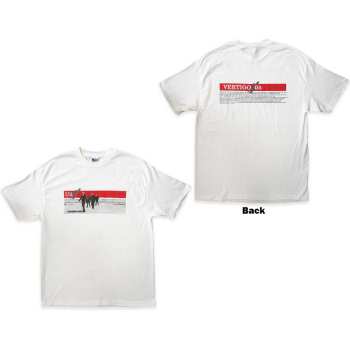 Merce U2: U2 Unisex T-shirt: Vertigo 2005 Band Photo (back Print & Ex-tour) (x-large) XL
