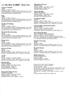 2CD UB40: The Best of Volumes 1&2