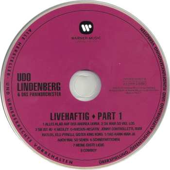 5CD/Set di cofanetti Udo Lindenberg: Original Album Series Vol. 3 - Live & Rare