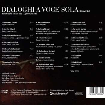 CD Ulrike Hofbauer: Dialoghi A Voce Sola - Italienische Musik Des 17. Jahrhundert - Italian Music Of The 17th Century