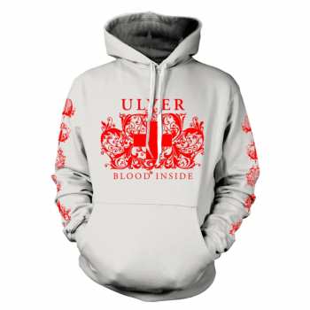 Merch Ulver: Felpa con cappuccio Blood Inside (white)