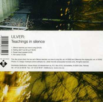 CD Ulver: Teachings In Silence