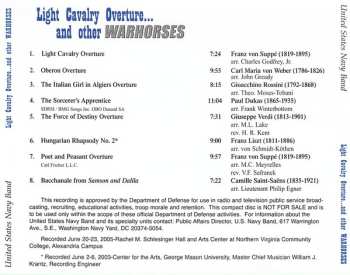 CD U.S. Navy Band: Light Cavalry Overture... And Other Warhorses