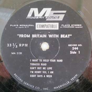 LP Unknown Artist: From Britain With Beat