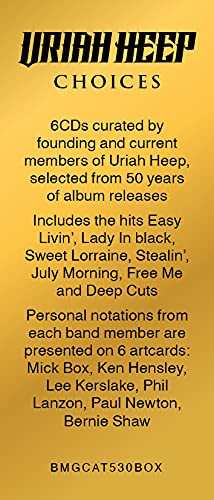 6CD/Set di cofanetti Uriah Heep: Choices