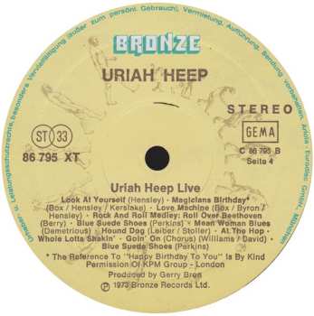 2LP Uriah Heep: Uriah Heep Live