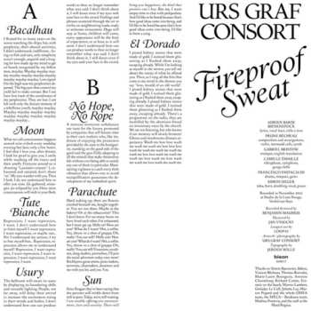 Album Urs Graf Consort: Fireproof Sweat