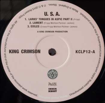 LP King Crimson: USA