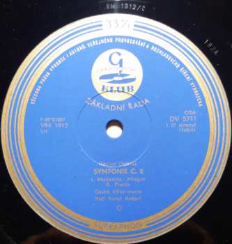 LP The Czech Philharmonic Orchestra: Symfonie  2