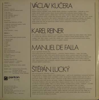 LP Manuel de Falla: Václav Kučera, Karel Reiner, Manuel De Falla, Štěpán Lucký