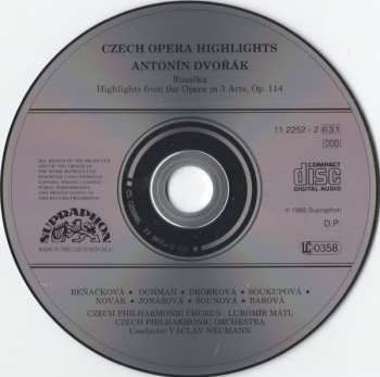 CD The Czech Philharmonic Orchestra: Rusalka - Highlights From The Opera