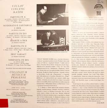 LP Collegium Musicum Pragense: Partity / Serenata In Dis / Skladby Pro Skleněnou Harmoniku