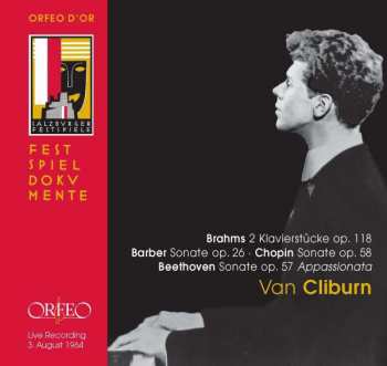 CD Ludwig van Beethoven: Brahms 2 Klavierstücke Op. 118 / Barber Sonate Op. 26 • Chopin Sonate Op. 58 / Beethoven Sonate Op. 57 Appassionata / Live Recording 3. August 1964
