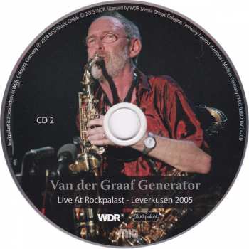 2CD/DVD Van Der Graaf Generator: Live At Rockpalast - Leverkusen 2005