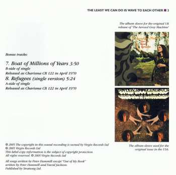 CD Van Der Graaf Generator: The Least We Can Do Is Wave To Each Other